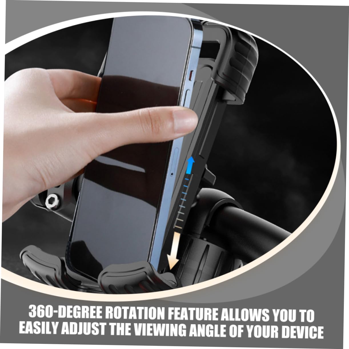 OSALADI 4pièces Support Téléphone Vélo Antichoc Et Antidérapant pour Et VTT Support pour Guidon Compatibilité Multi-dispositifs Installation Facile Et Stable