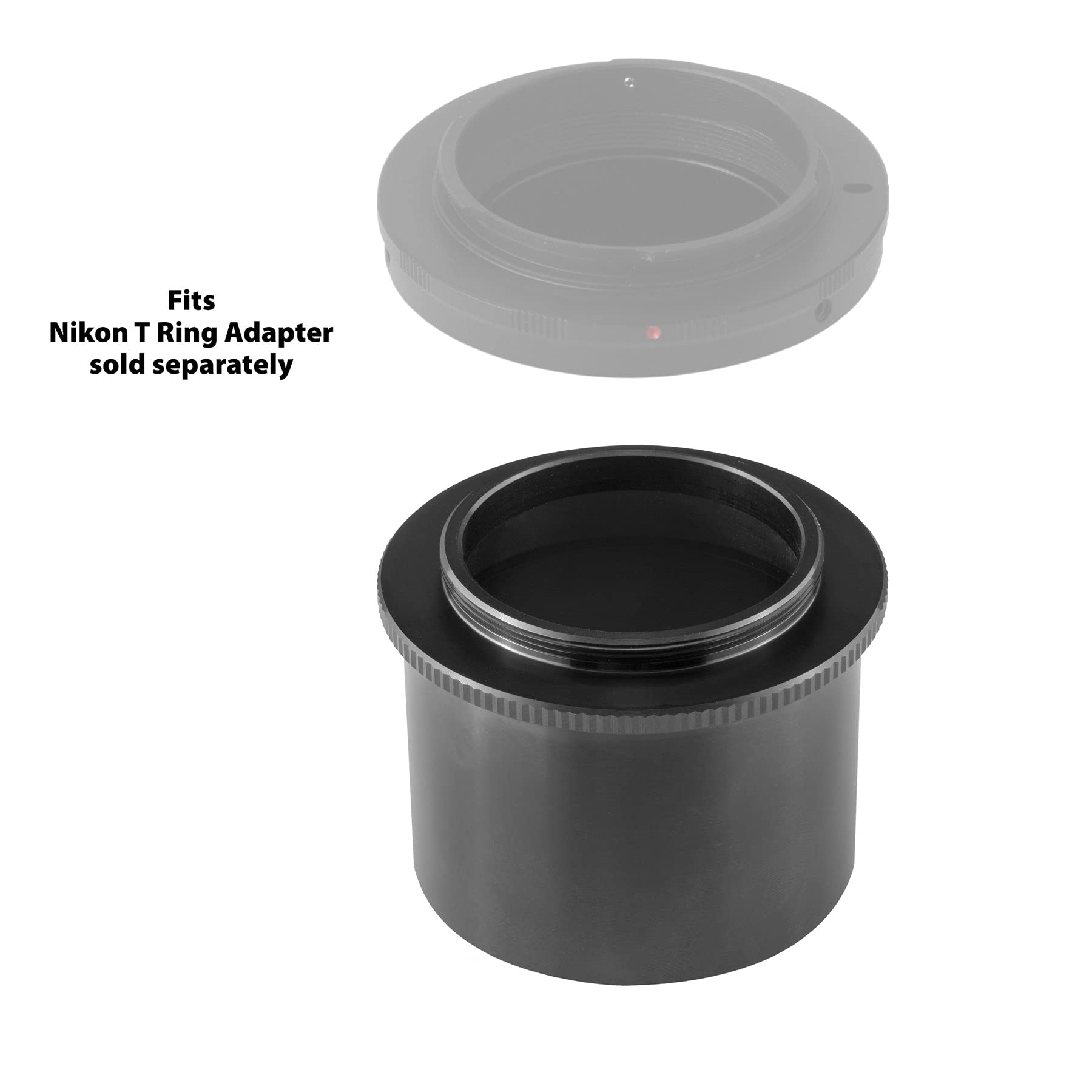 Adattatore per astrofotografia Bresser 2" su T2, breve distanza di luce, filettatura filtro da 2", alta qualità, flessibile