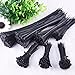 AUSTOR Cable Zip Ties,700 Pieces Black Nylon Cable Ties Self Locking Cable Ties Heavy Duty Wire Ties in 4/6/ 8/10/ 12 Inches for Home Office Garage and Workshop