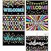 ceiba tree Chalkboard Welcome Postcards Colorful Welcome to Our Class Cards Back to School for Kids