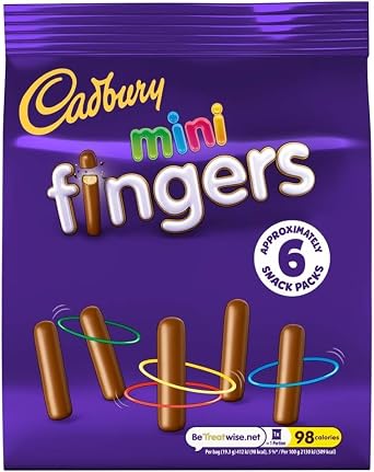 Chocolate Biscuit Mini Selection: McVitie's Digestives X 6, Fox's Party Rings X 6, Maryland Choc Chip X 6, Jammie Dodgers X 6, Cadbury Fingers X 6 Boxed Treatz