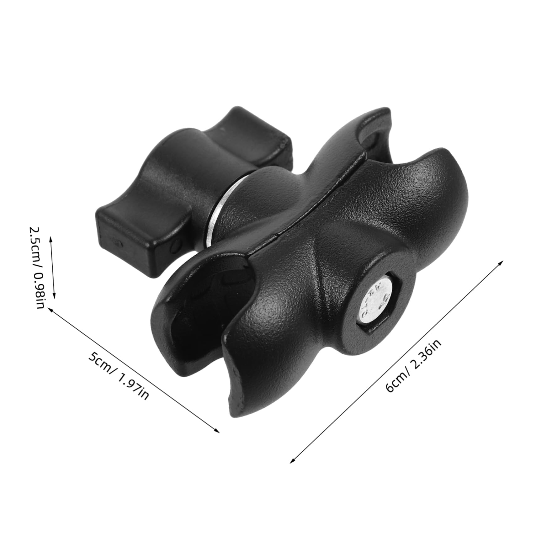 SOLUSTRE Secure Mounting 25mm Ball Head Connecting Rod for Motorcycle Cameras Universal Clamp Aluminum Alloy Easy to Install Accessory