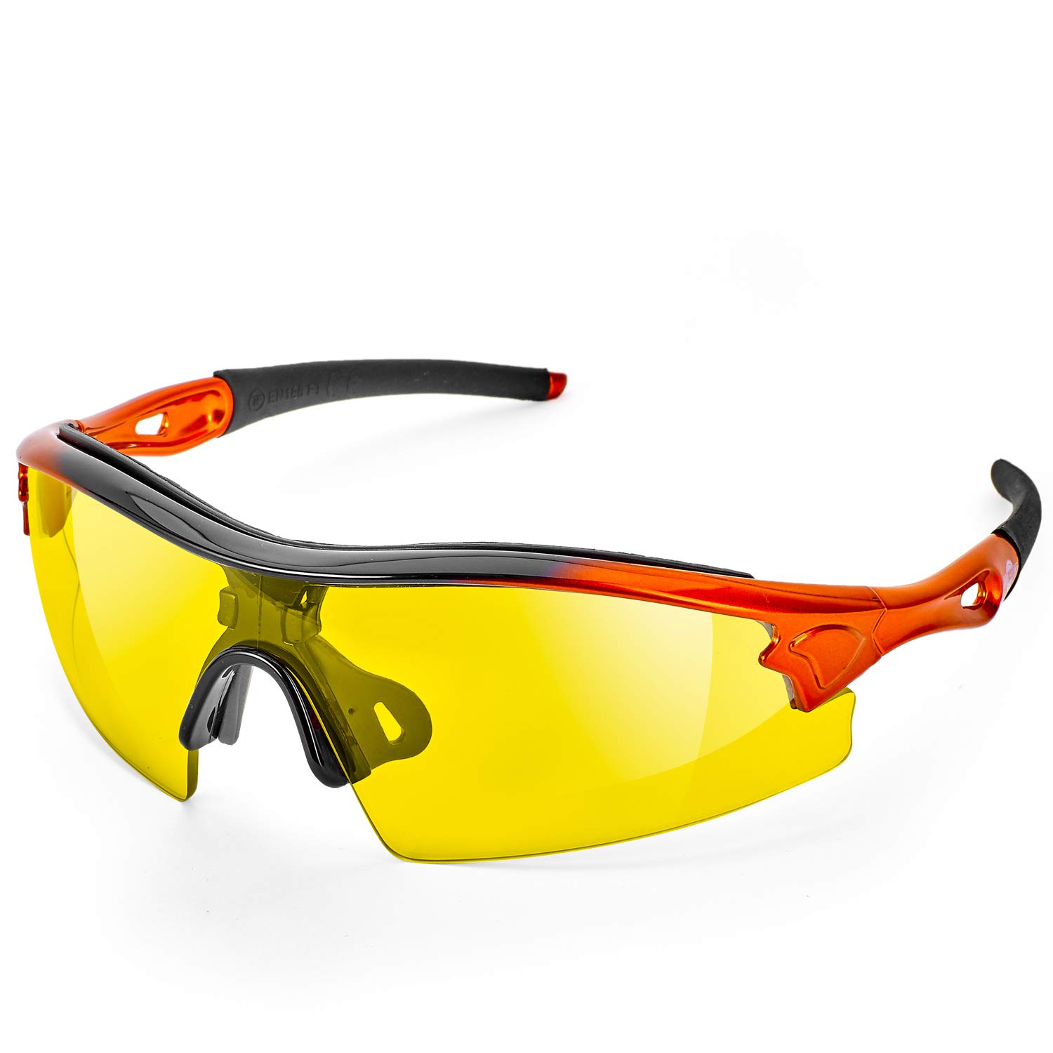 Gafas de Seguridad ToolFreak Reevo con Lentes Amarillo y Visión HD Mejoran tu Visión en Luz Apagada, Son Perfectas Para Trabajo, deporte y más. Cuentan con Protección UV y Contra Impactos EN166FT