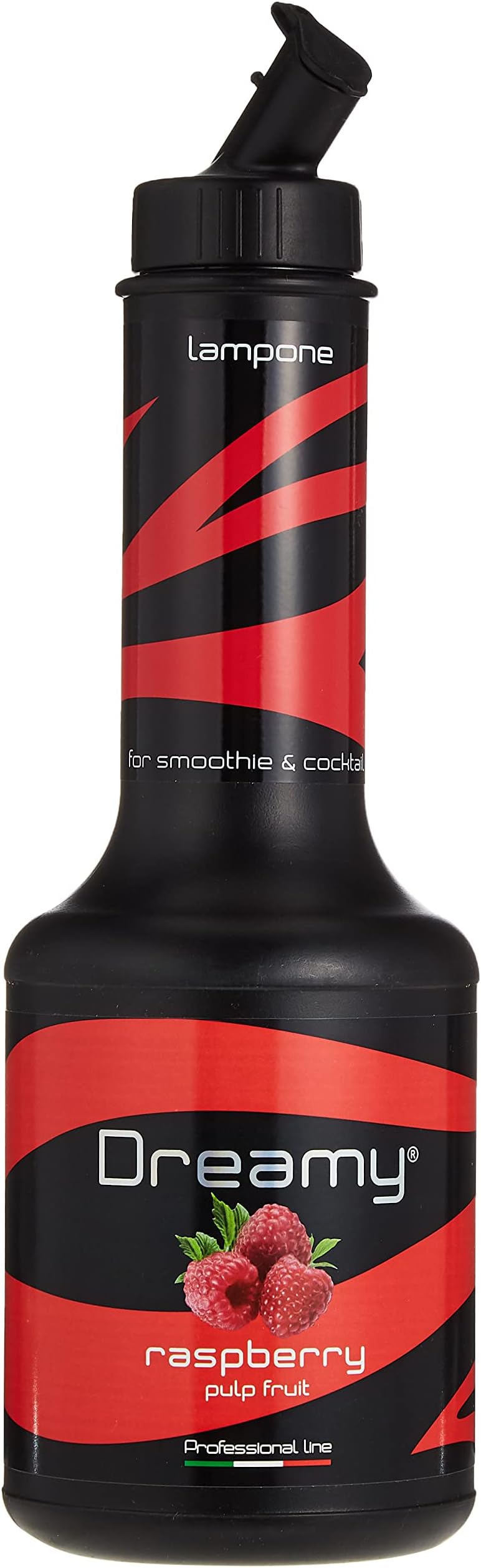 Dreamy Raspberry Pulp 95cl cocktail syrup, made with Raspberry pulp concentrate, Prepare Cocktails Syrups, Mocktail Syrups, Smoothies, milkshakes