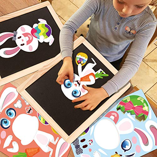 Adesivos para o Dia de Páscoa, jogos de festa de Páscoa, brindes/suprimentos para crianças - conjunt