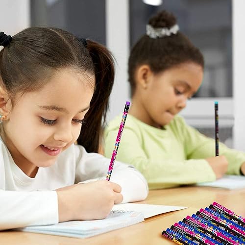 Miniatura 9 de ArtCreativity Lápices de emoticonos, juego de 24, lápices de escritura geniales con borradores con diseños de emoticonos surtidos, recuerdos de