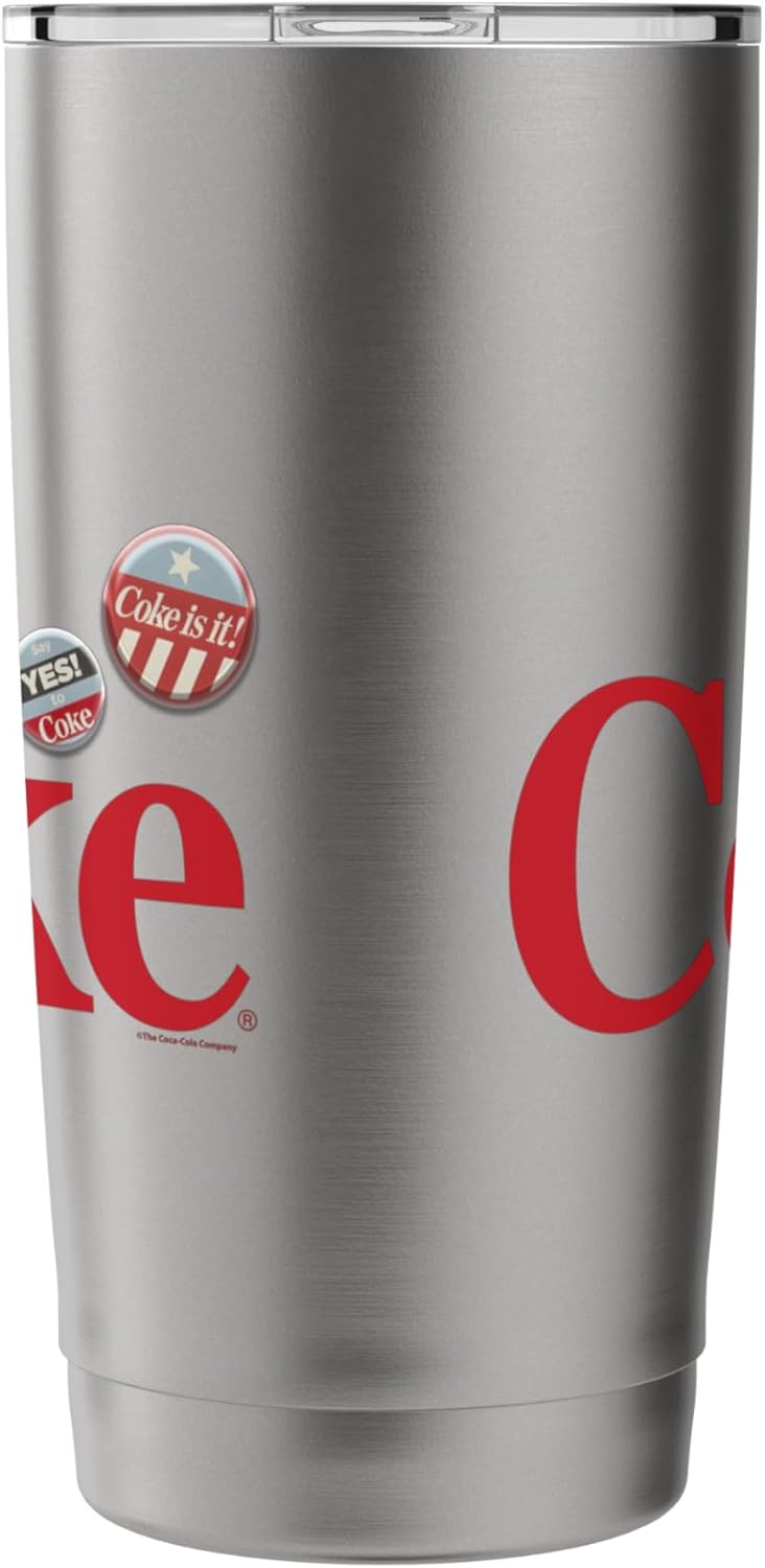 Coke with Buttons C1 Stainless Steel Insulated Tumbler - Image 4