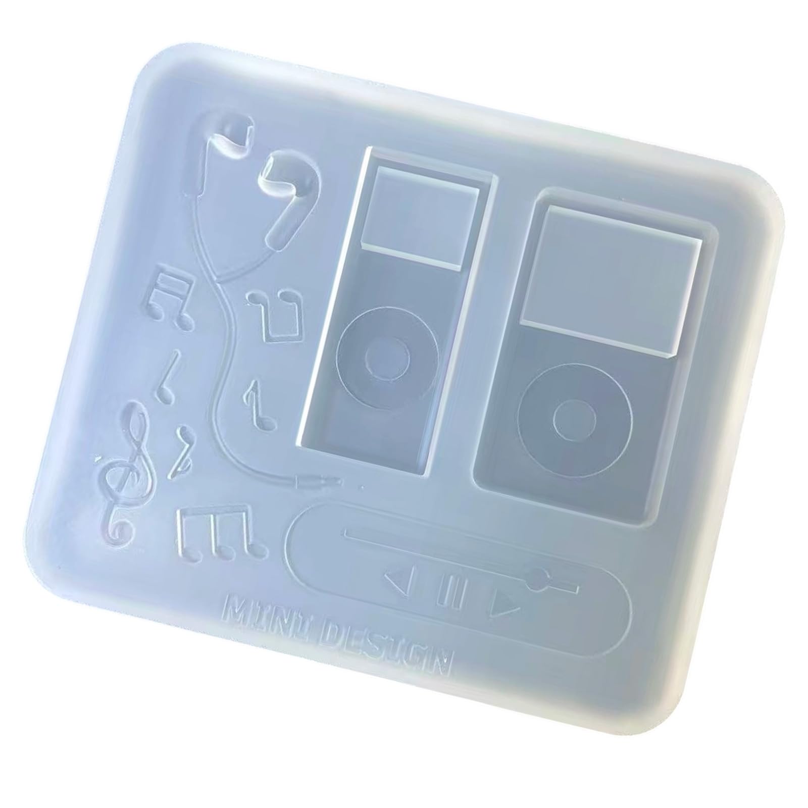 BWANGIAO Ergonomic Silicone Mold Crafting Accessories MP3 Themed for Resin Creations and Unique Making Ideas