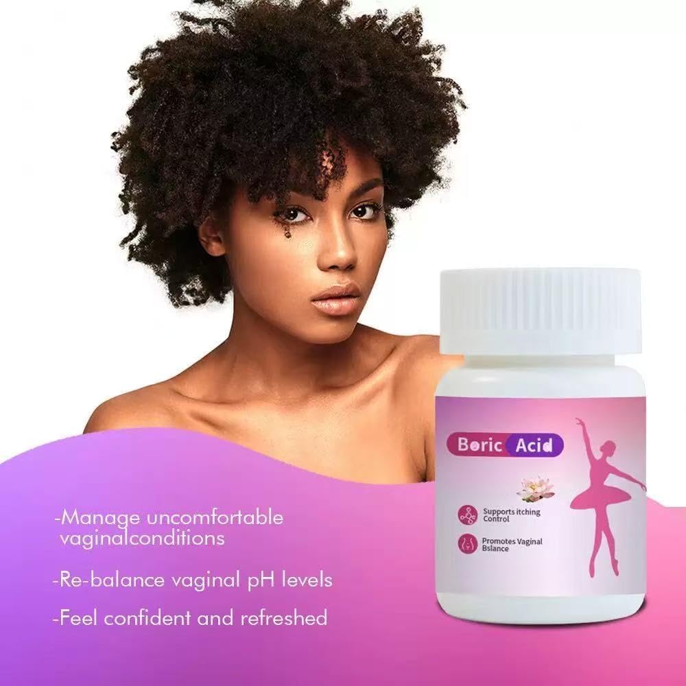 Suppositoires à acide borique pour femmes - Soutien à la santé intime - Soutien naturel à la santé vaginale pour femmes - Détoxifier et nettoyer, désodoriser et soulager les démangeaisons