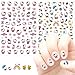 HelloKitty Nail Art Sticker Cute Cartoon Nail Art Decals 3D autoadesivi per unghie Kawaii Designer Anime Adesivi per unghie per ragazze bambini donne Manicure Consigli (2 fogli 150+ Decals)