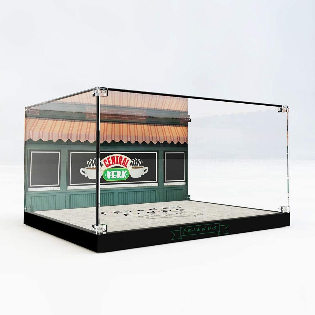 Acrilico Vetrina Teca Compatibile con Lego 21319 Ideas Central Perk 25° Anniversario di Friends, A Prova di Polvere Vetrina in Acrilico Acrylic Display Case per 21319 (Modello Lego Non Incluso)