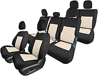 Vista 15 de FH Group Fundas de asiento de automóvil de ajuste personalizado hechas específicamente para la base Ford Explorer 2020-2024, fundas de asiento