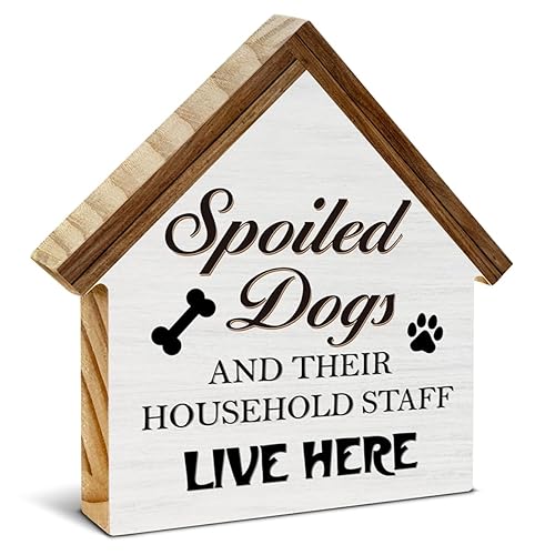 Dog Decor Gifts for Dog Lovers Owners Mom Dad, Spoiled