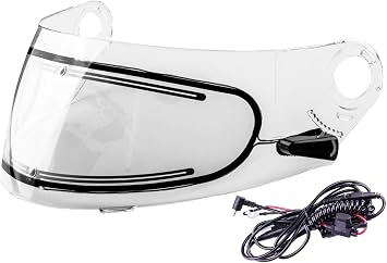 Snowmobile Helmet Heated Dual Lens 