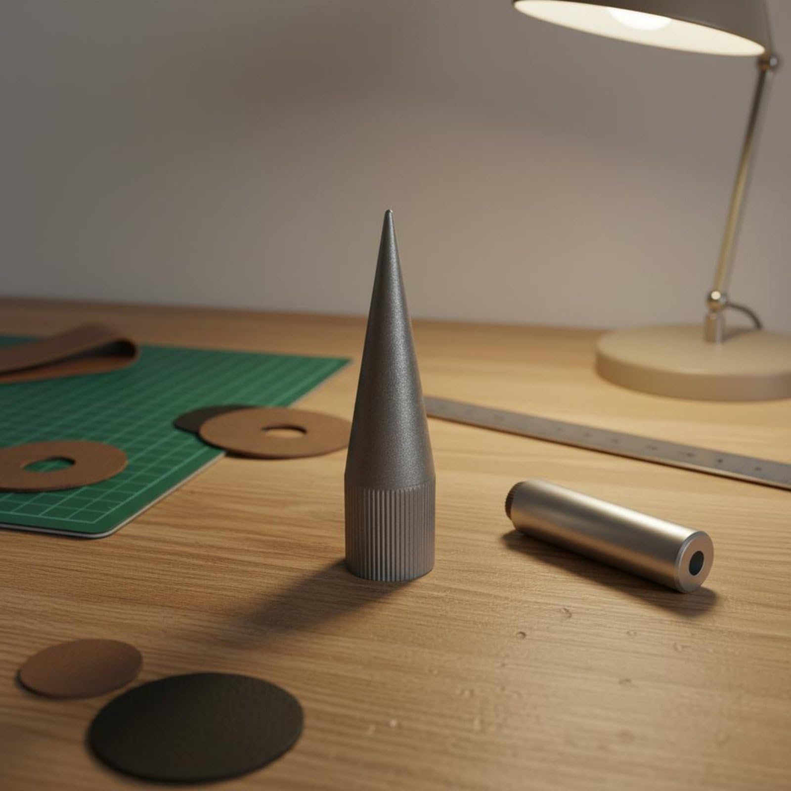 Afilador de Perforadora Herramienta para Cuero con Diseño y Material de Esmeril Adecuado para Manualidades Taller y Proyectos de Bricolaje