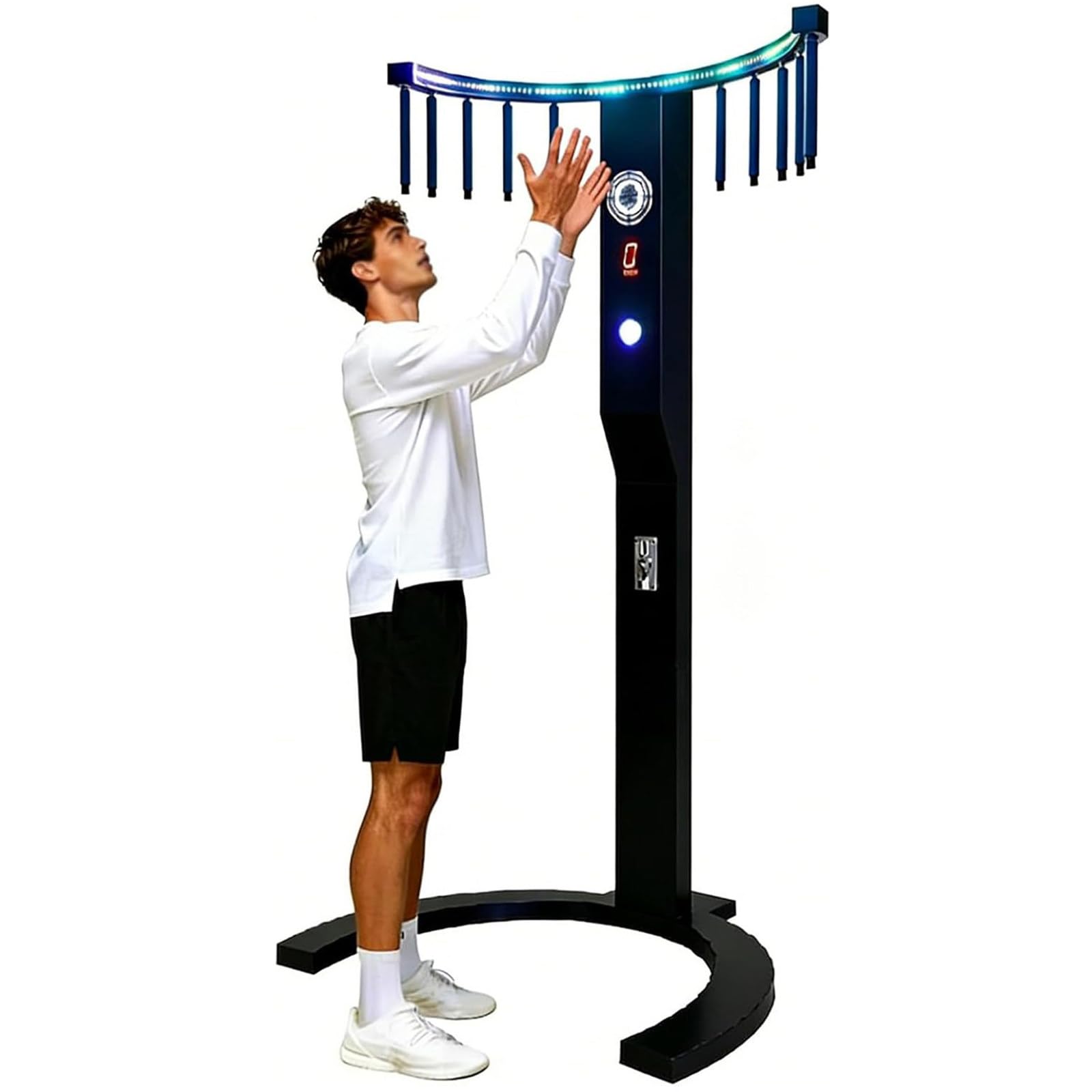 DPQYJPP Arcade game machine, hand eye coordination training catching stick game reflex sticks, catching stick arcade game, three game modes, three game modes, for party, events, carnivals, bars
