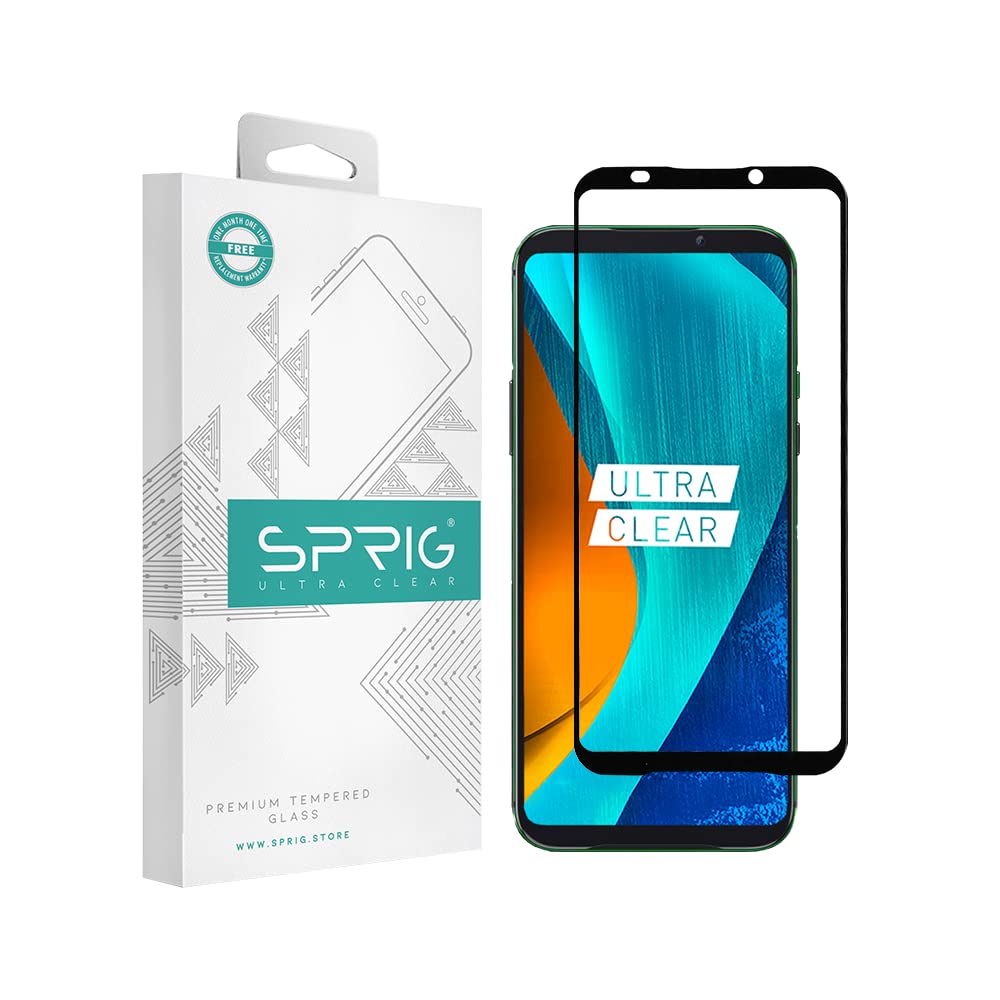 SPRIG Full Cover Tempered Glass Screen Protector for Mi Black Shark 2 (Black) (B0C1GLL98Y) Amazon Price History, Amazon Price Tracker