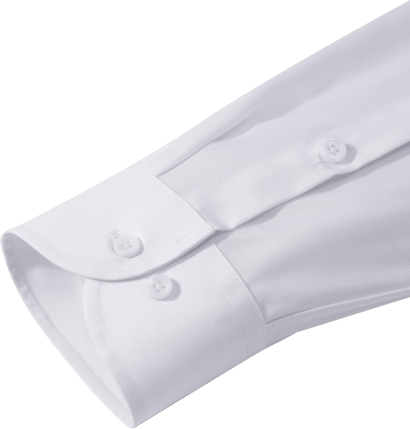 Men’s Wrinkle Free Dress Shirts Regular Fit Long Sleeve Non Iron Business Casual Wedding Stretch Button Down Shirt - Image 4