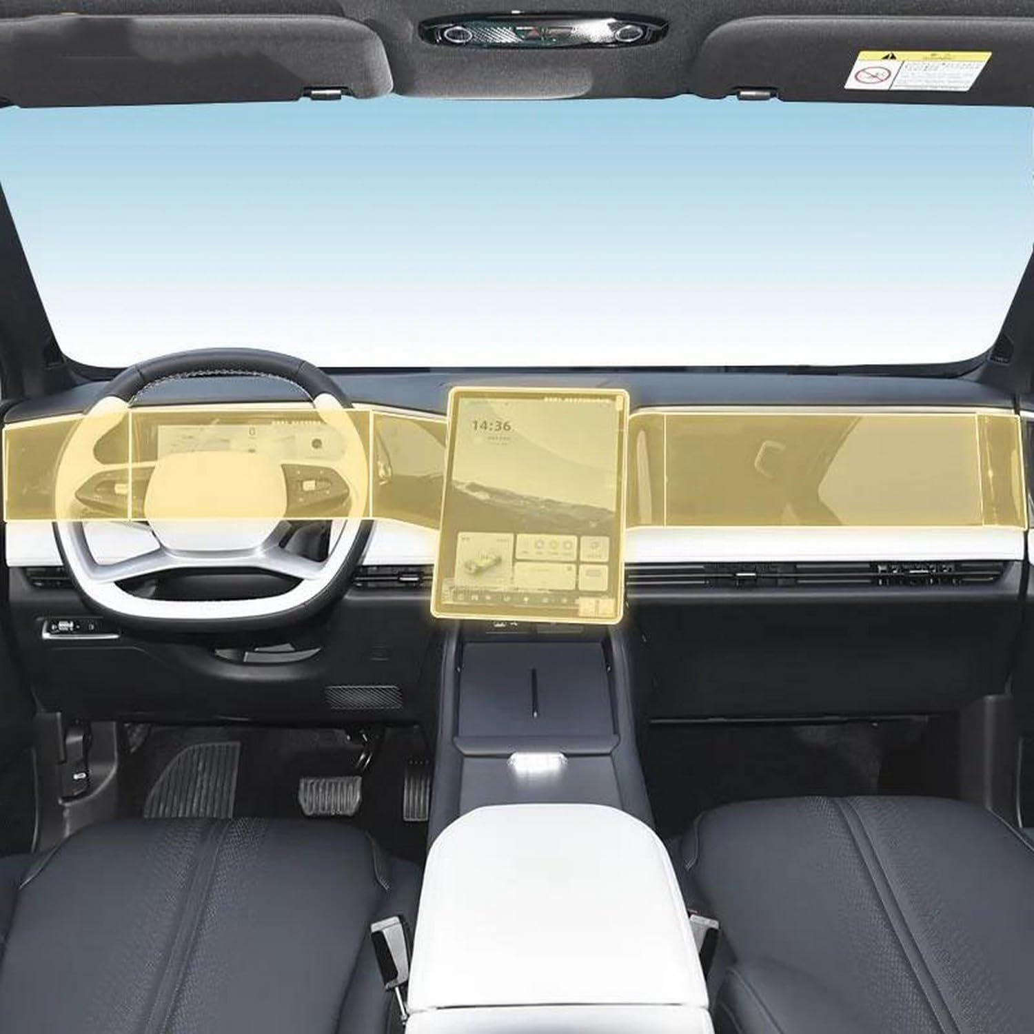 Film PPF pour Geely Galaxy L7 protégeant la console centrale des rayures