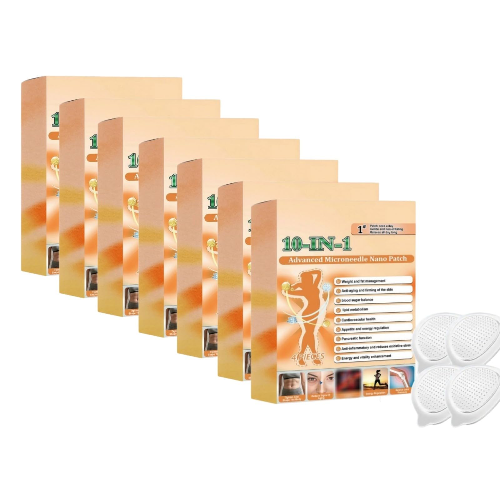 Patch dimagranti Microneedle Patch Scatole Berba-rina per tutti i tipi di corpo uso quotidiano avanzato Na-no ingredienti naturali, rassodare la pelle, ingredienti naturali invisibili sotto