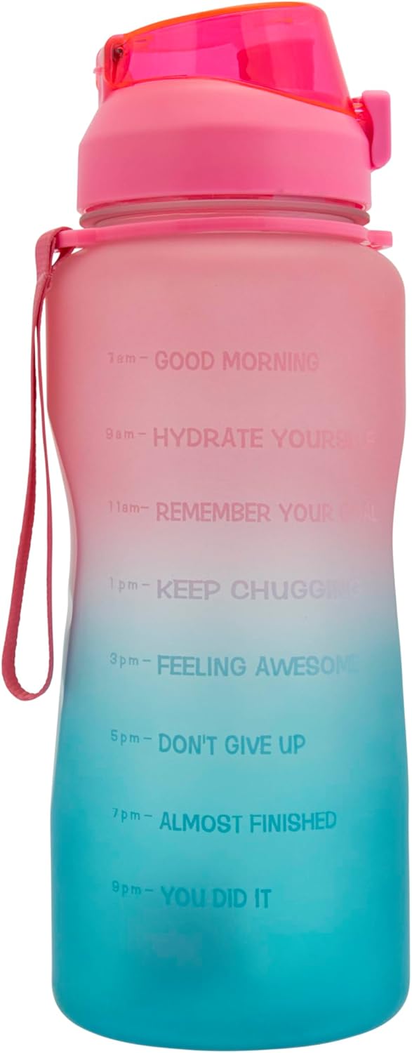 Jumble & Co Sips & Gulps 2 Litre Water Bottle - Pink/Blue