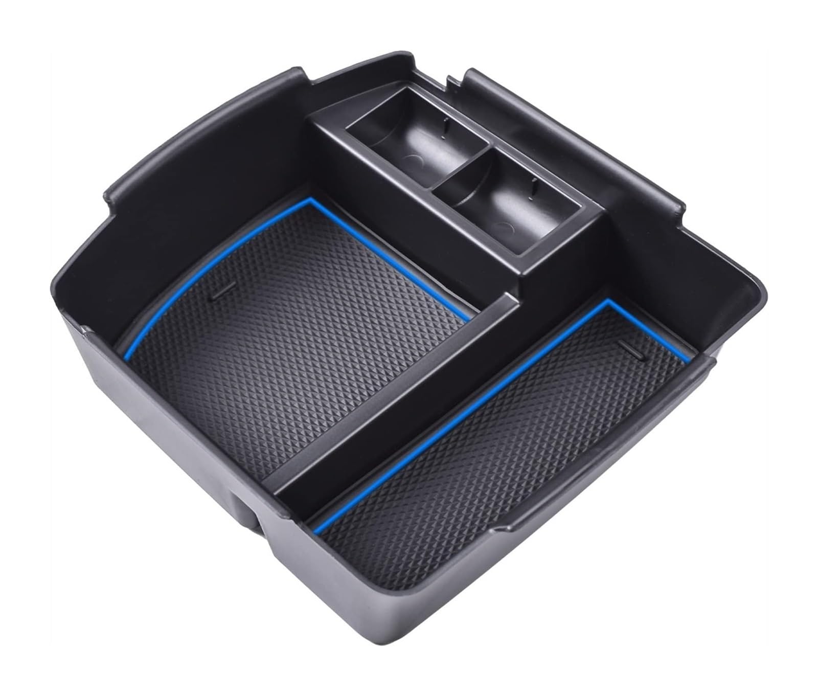 Hckclmbmzw Blue For Kia For Seltos 2020 2021 2022 Centre Console Organizer Tray Center Armrest Storage Box Coin Holder Car Armrest Center Console(Blue)