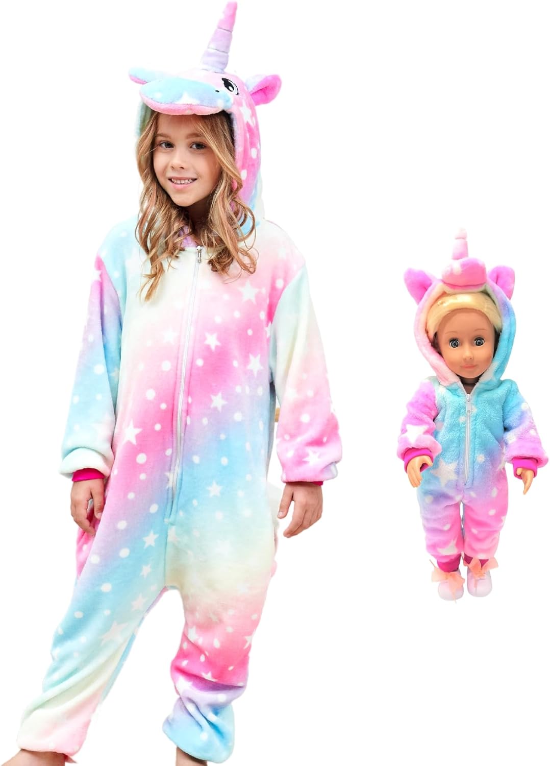 FZOSM Cute Girls Unicorn Halloween Costume Cosplay Onesie