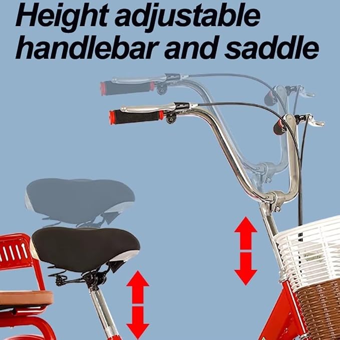 Triciclo Plegable 3 Ruedas Beige 20 pulg miniatura 4