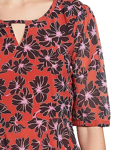 Image of Amazon Brand - Eden & Ivy Women's Georgette Fit & Flare One Piece Midi Length Dress (with Lining)