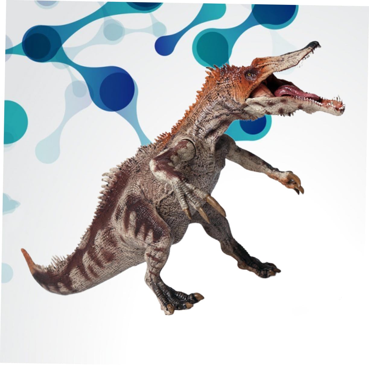 VANZACK Figura di Dinosauro Realistica Marrone in Plastica per Bambini | 1 Pezzo, Decorazione per Compleanno, Figura da Collezione Design Simulato