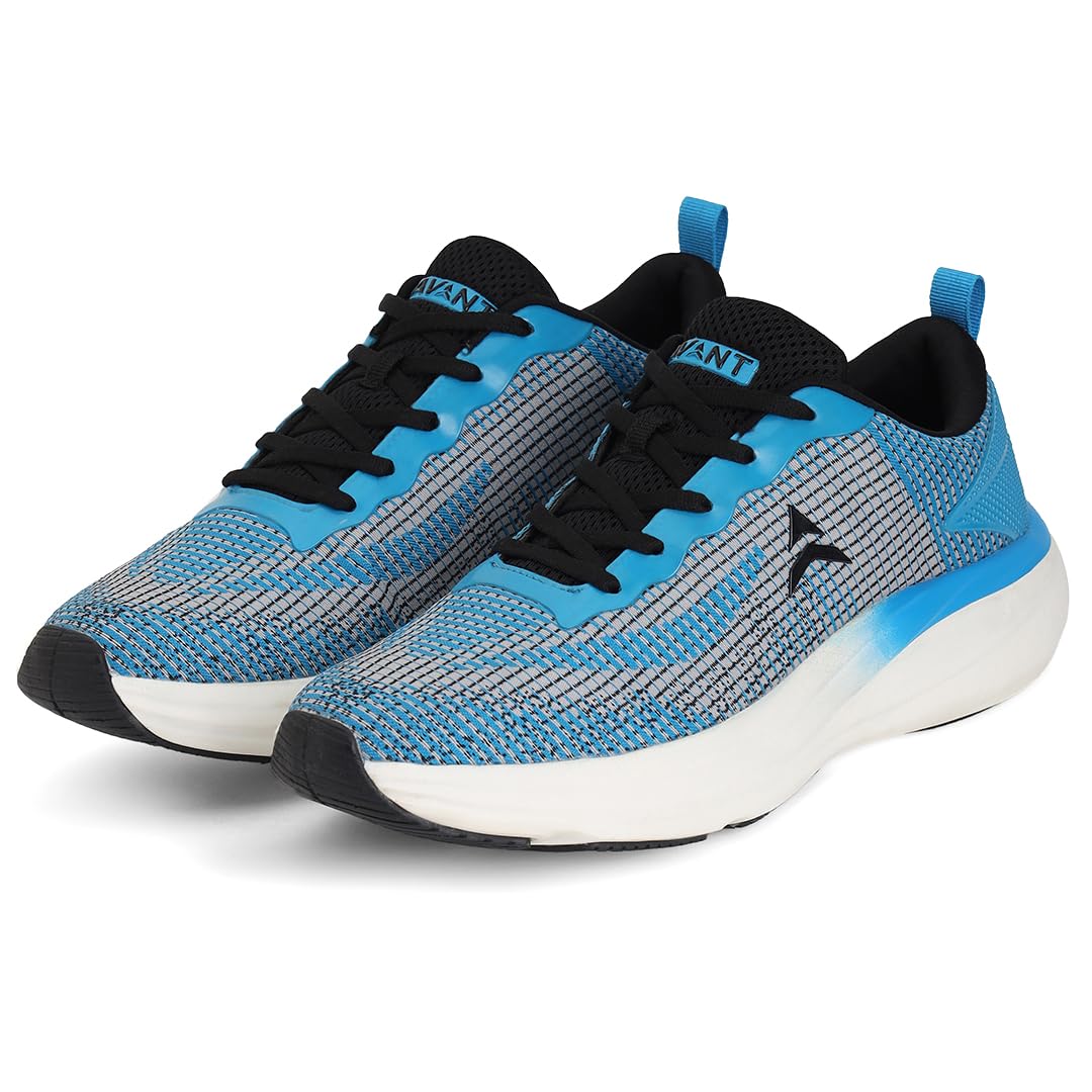AVANT Men's Joyrun Running Shoes -Superior Cushioning & Enhanced Grip TPR Outsole Shoes|Superior Traction,Anti Skid, Lightweight,Shock Absorption Tech, Sports Footwear (AVMSH154CL01UK10_Blue) 2