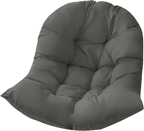 Samtiny Cojín de hamaca para silla de columpio, cojín de asiento de cesta colgante, almohadillas suaves para colgar silla de huevo, para interiores