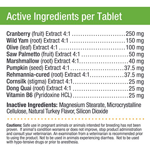 Only Natural Pet Canine Bladder Control For Dogs - Helps With Pet Incontinence And Strengthen Bladder - 90 Chewable Tablet Pills #TOP1