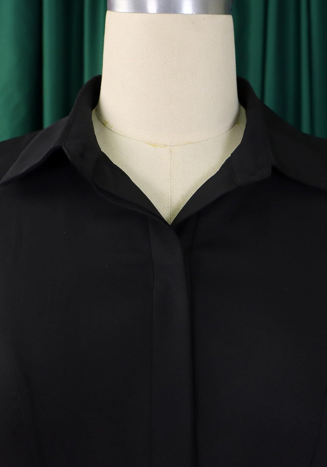 HuiSiFang Women's 2025 Maxi Long Sleeve Shirt Dresses Pleated Plus Size Dresses with Pockets Spring Summer Fall - Image 4