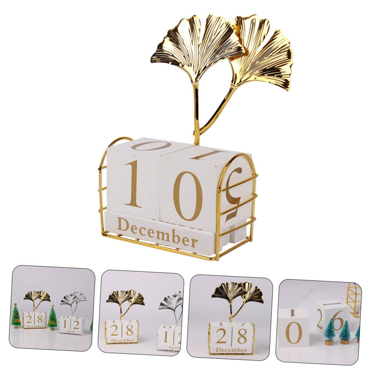 Operitacx Calendario da Tavolo Blocchi Calendario Continuo da Tavolo Riutilizzabile Decorazione per Ufficio e Casa