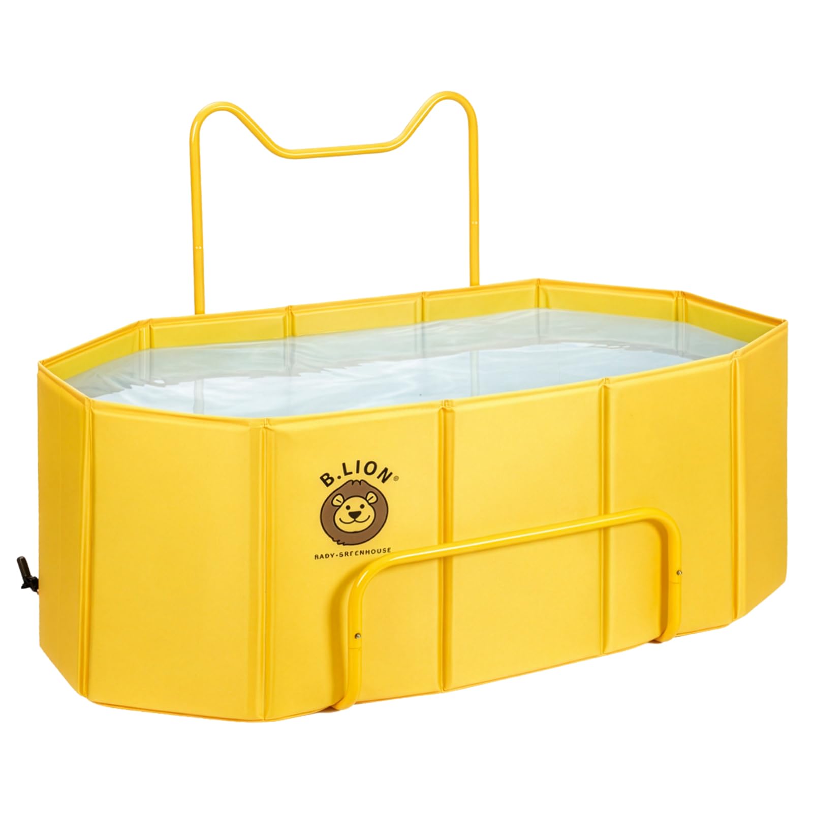 CROWNSHOP Portable Foldable bathtubs for Adults Freestanding Soaking Installation-Free Hot Bath Ice Bath Adult SPA for Student Home Camping (Yellow)