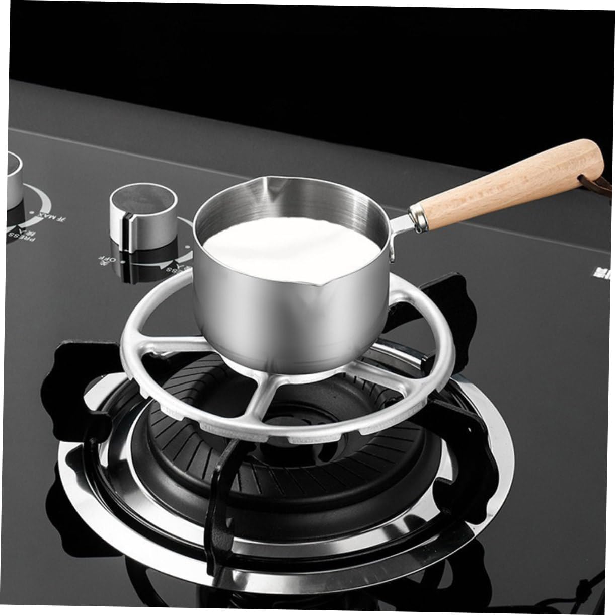 4pcs Non Slip Gas Stove Rack Bracket Stainless Steel Wok Ring