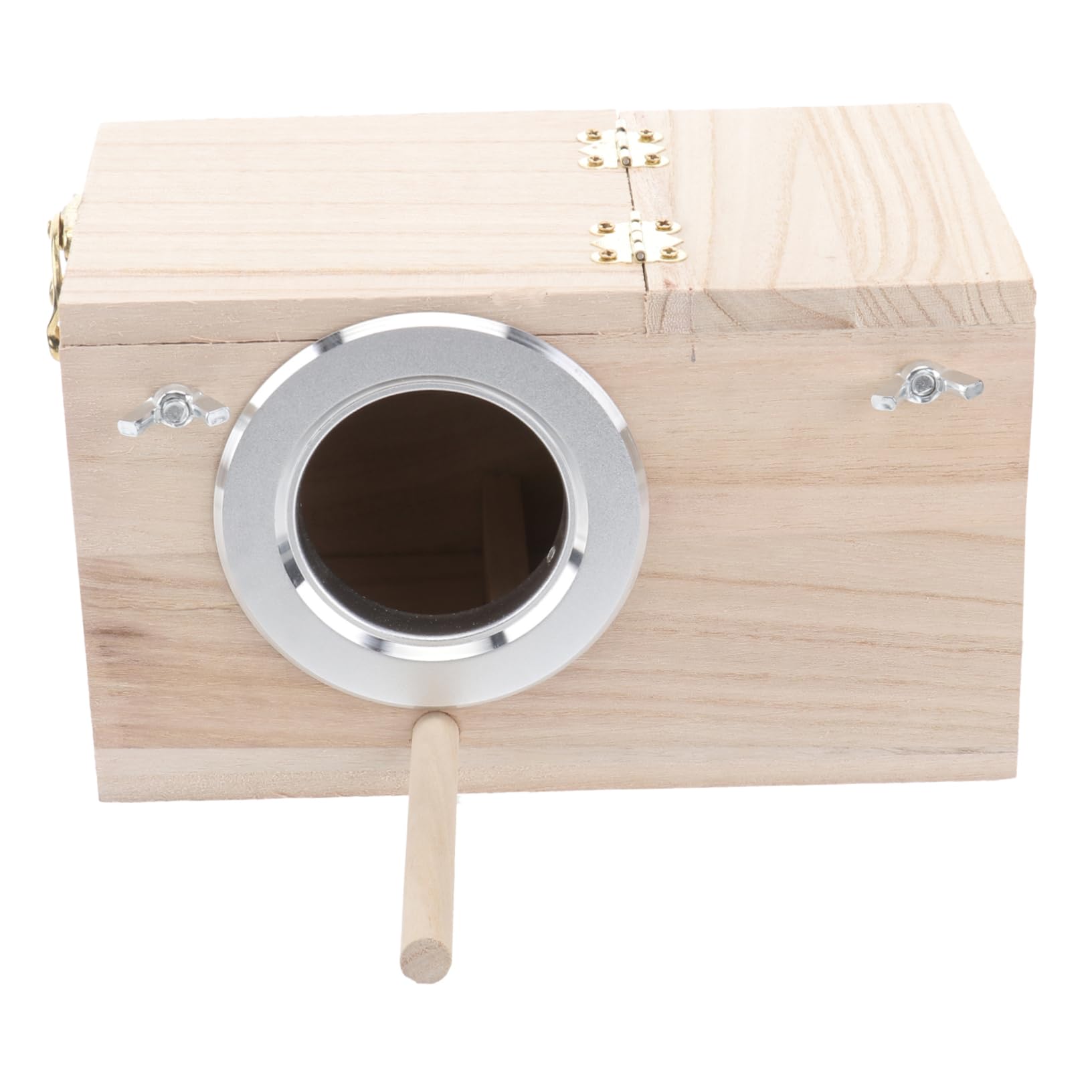 Abaodam Wooden Bird Nesting Box for Small Birds Durable Birdhouse for Outdoor Feeding and Watching for and Finches Educational Bird Feeder Station with Protective Entrance