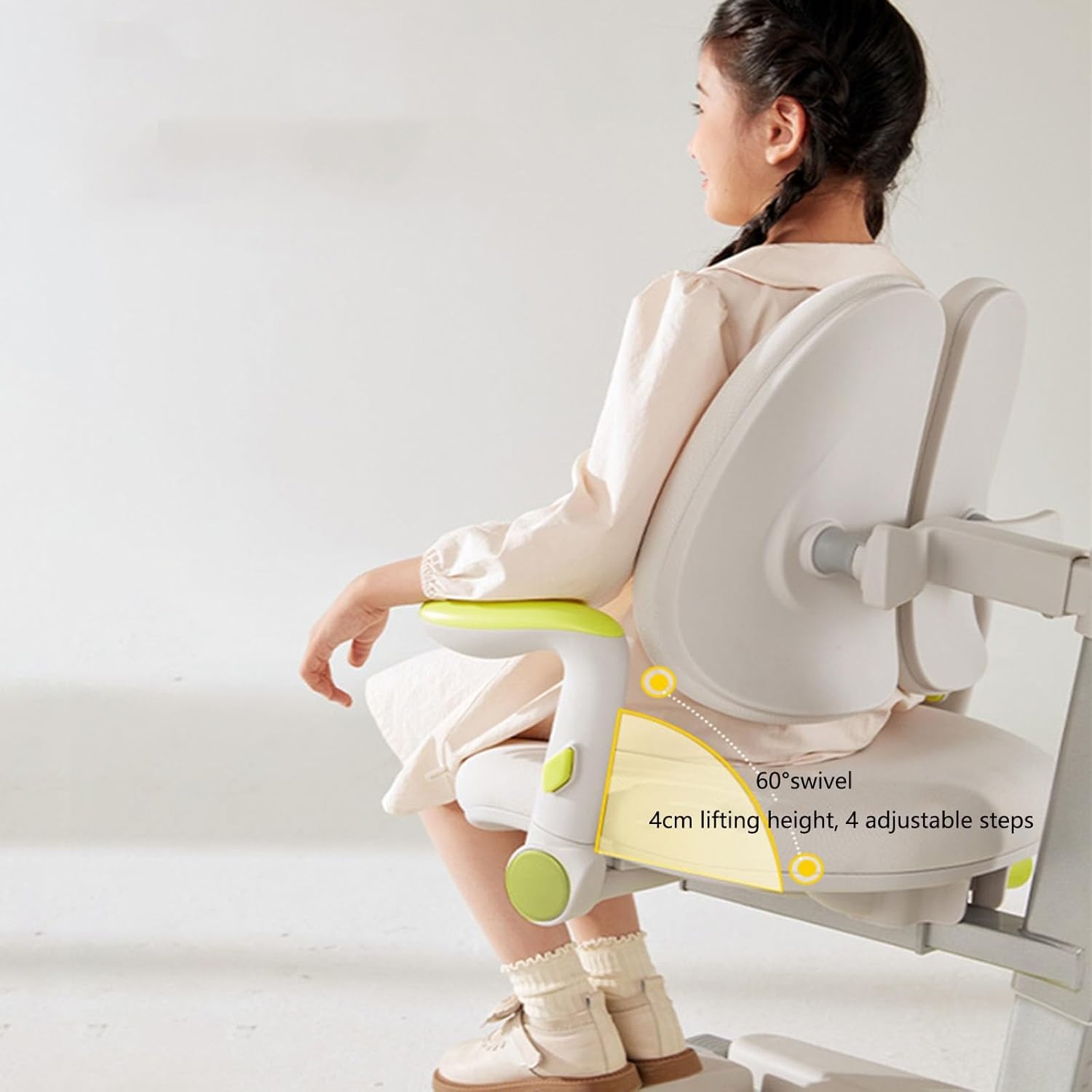 Computer Office Chair- Classroom Chairs for Kids, Study Chairs for Kids, Adjustable Height and Depth Chairs, Task Study Chairs, Computer Classroom Chairs,