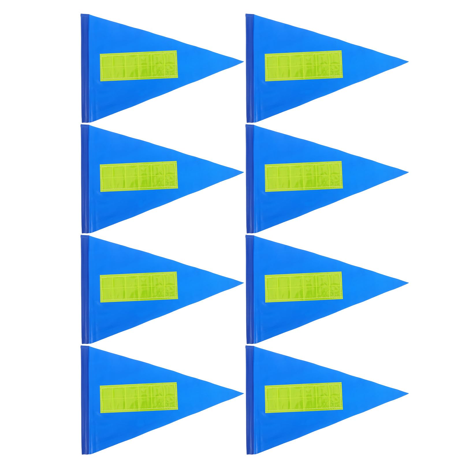 Bandera reflectante de seguridad para bicicleta infantil SOIMISS azul de 20x30 cm en pack de 8 unidades 8
