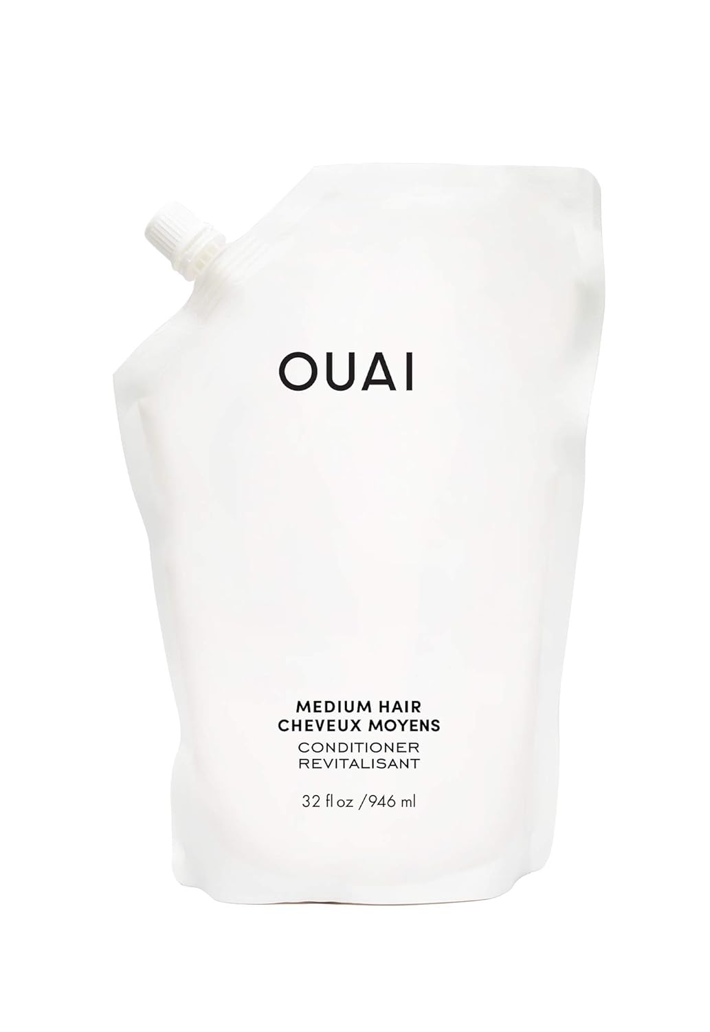 OUAI Fine Conditioner. This Lightweight Conditioner Gives Fine Hair Softness, Bounce and Volume. Made with Keratin and Biotin. Free from Parabens, Sulfates, and Phthalates (10 oz) : Beauty & Personal Care