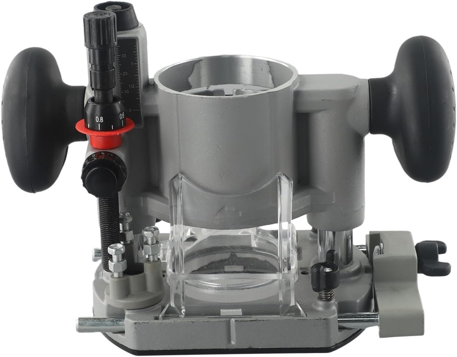65mm Diameter Router Base for Power Tool For Trimming with Rubber Handles and Adjustable Cam Lock for Precise Depth Settings