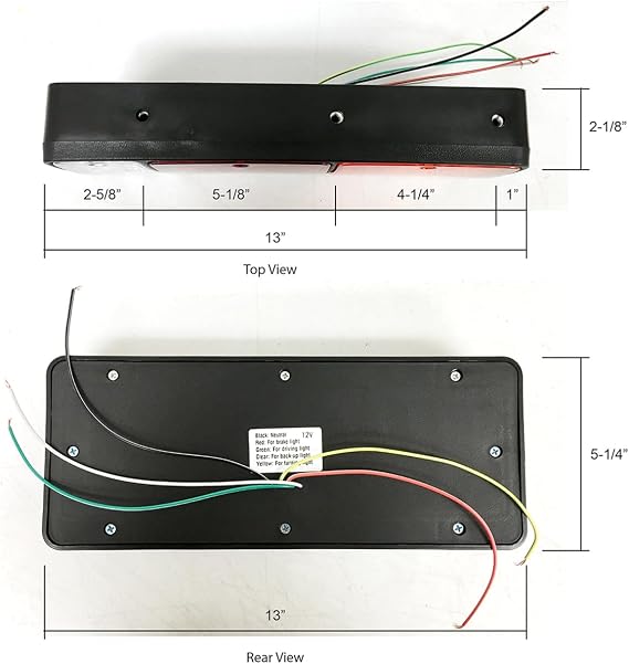 LED Tail Lamp - Amber/Red/Clear L/R
