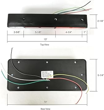 LED Tail Lamp - Amber/Red/Clear L/R