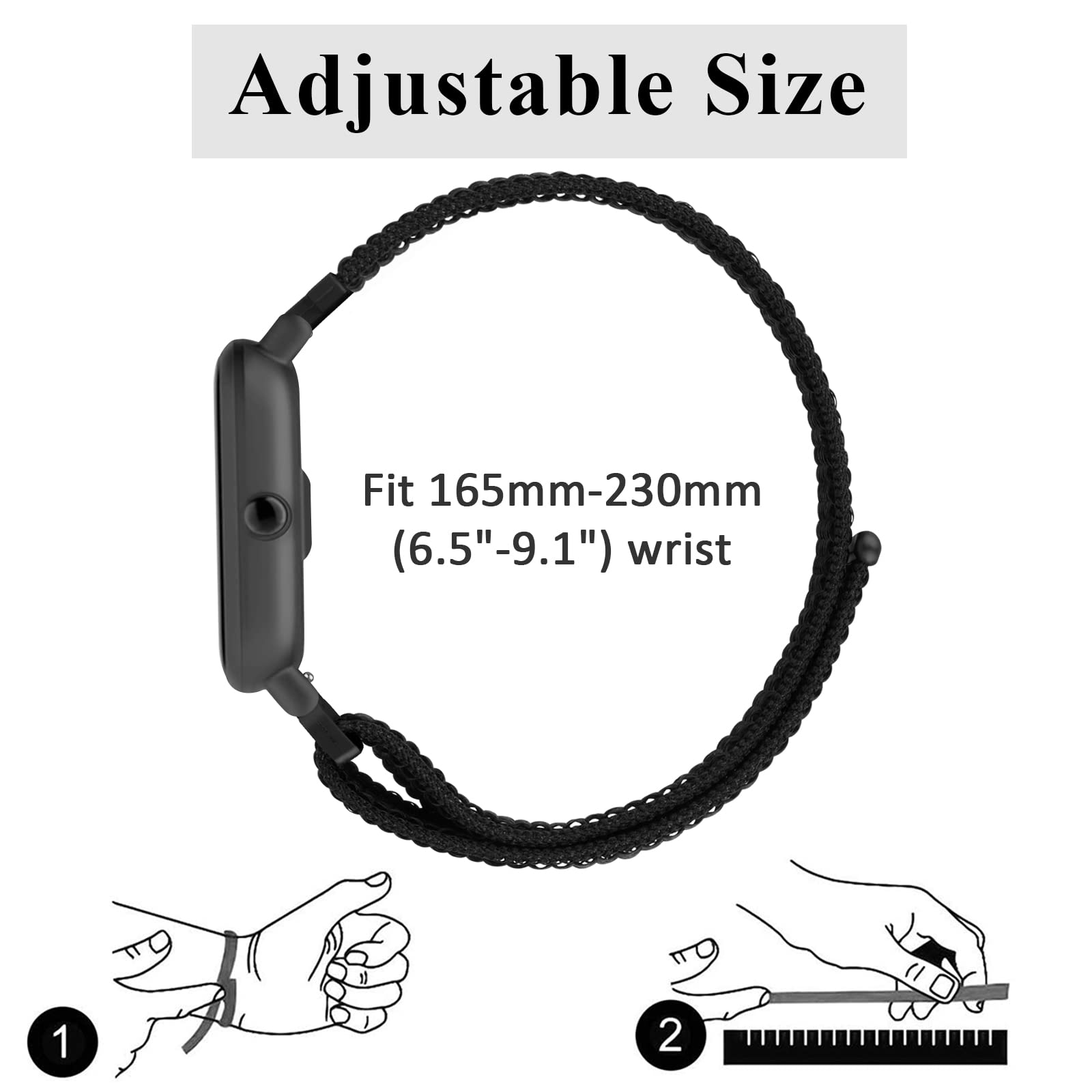 MIJOBS Cinturino Compatibile con Amazfit GTS4/GTS 4mini/Cheetah (Square)/Active 2/Active Bracciali in Acciaio Inossidabile in Metallo, 20 mm