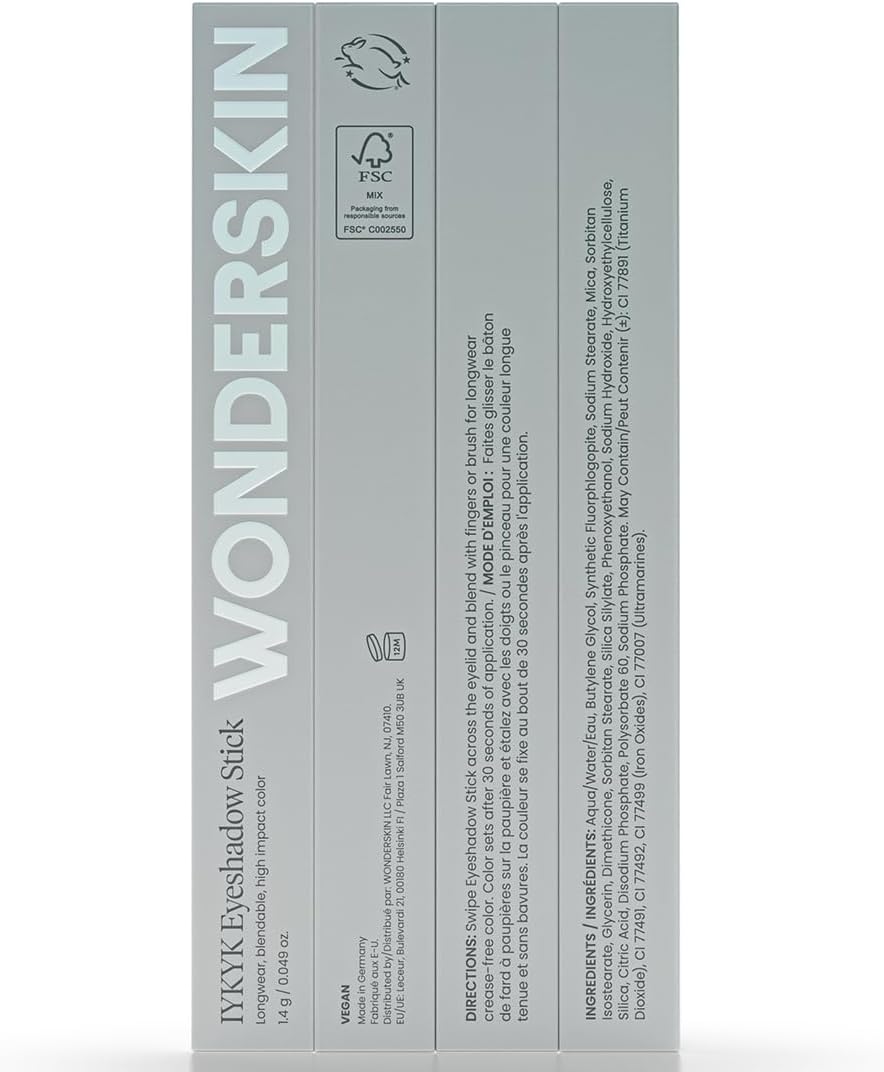 Wonderskin IYKYK Eyeshadow Stick - Longwear Eye Shadow Sticks, Budge-Proof and Waterproof Matte Eyeshadow Stick with Built-in Sharpener (Mink) - Image 9