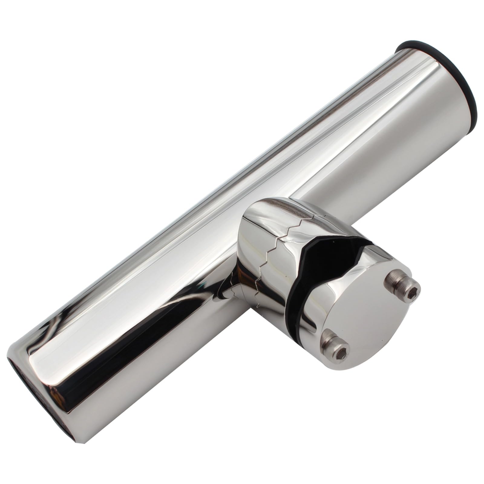 Edelstahl Boot Angelrutenhalter, Rail Mount Angelrutenhalter für Boot, Klemm-Design, verstellbar 22-32mm / 0.87-1.26in Öffnung, unterstützt 265lbs / 120kg
