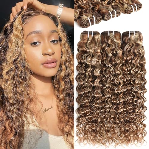 3 Tones 4/27/613 Sun-kissed Blonde Highlight Bundles Human Hair Weave