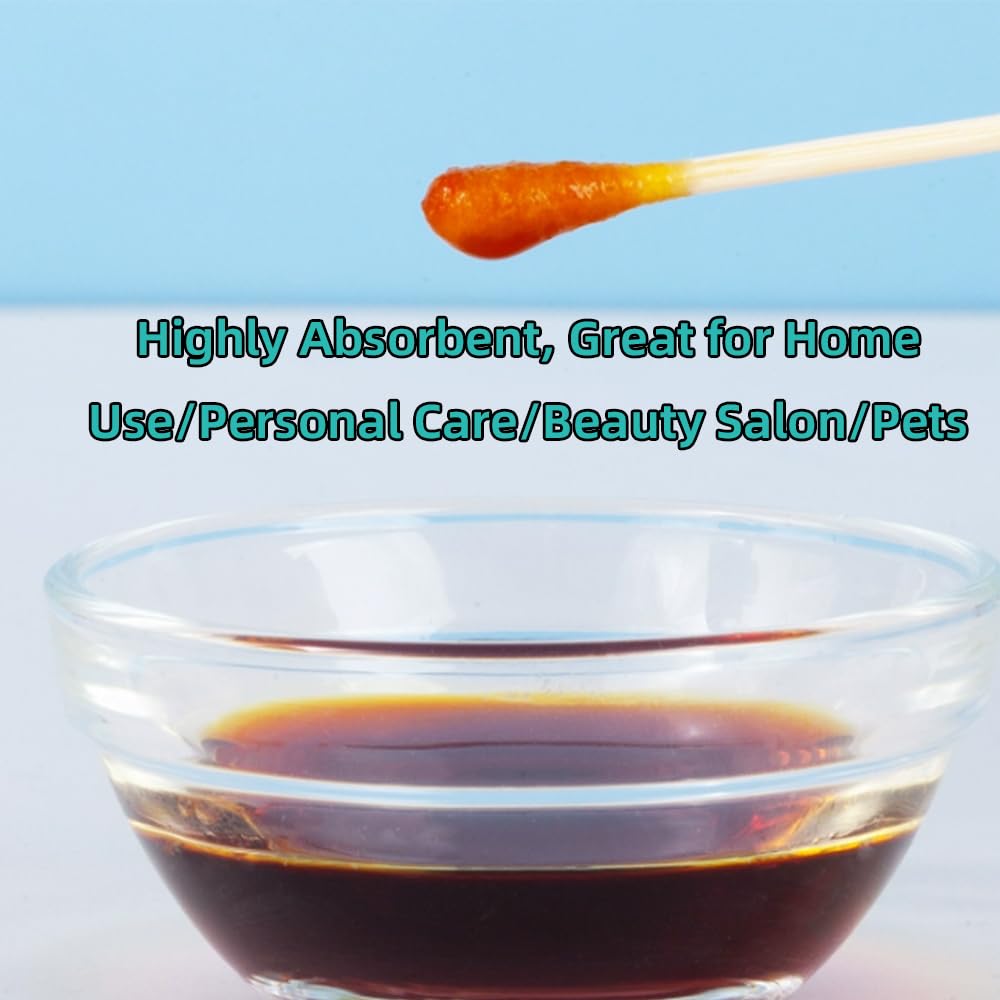 2000 Pcs Cotton Swabs, Cheap Natural Cotton Swabs, 7.2cm Double Tip Cotton Swab for Home, Makeup, Beauty Salon - Fluorescent Agent Free