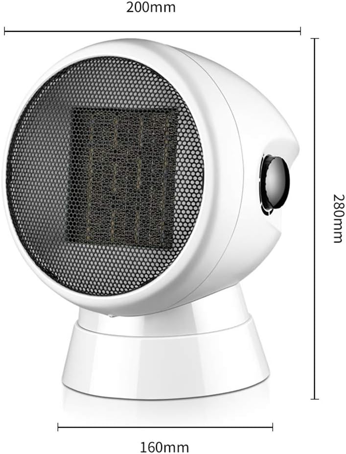 Bass Noise Reduction Heaters 2 Seconds Speed Hot Three-Speed Temperature Adjustment 90 ° Shaking Head Radiator Heater Metal Mesh Cover Design for Bathroom 1500W